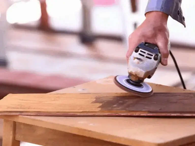 Physical sanding method for cleaning wood paint