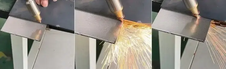laser cutting with laser welder