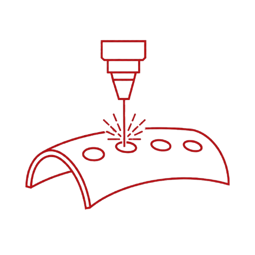Hole Cutting on Curved Surfaces